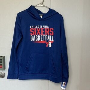 NBA Philadelphia Sixers Navy Blue Red White Hoodie
